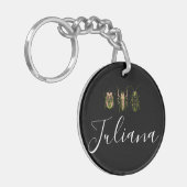 Sleutelhanger met natuur Bugs Kevers Doodle Script (Voorkant Links)