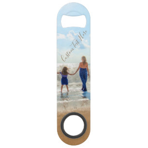 Sleutelhanger met op maat gemaakte foto en tekst j speed flessenopener