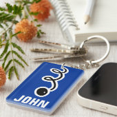 Sleutelhanger met pannelbal met gepersonaliseerde  (Voorkant Rechts)