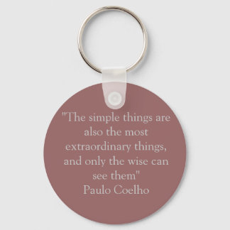Sleutelhanger met Paulo Coelho Quote