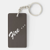 Sleutelhanger met rechthoek (dubbelzijdig) (achterkant)