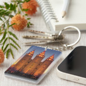 Sleutelhanger met rechthoek (dubbelzijdig) SLC Tem (Voorkant Rechts)