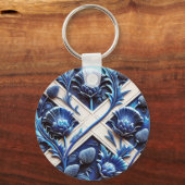 Sleutelhanger met Scottish Thistles Design (Voorkant)