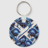 Sleutelhanger met Scottish Thistles Design (Achterkant)