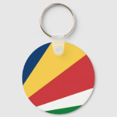 Sleutelhanger met Seychellen Kleuren Design (Achterkant)