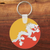 Sleutelhanger met vlag van Bhutan (Voorkant)