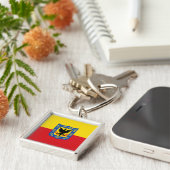 Sleutelhanger met vlag van Bogota, Colombia (Zijkant)