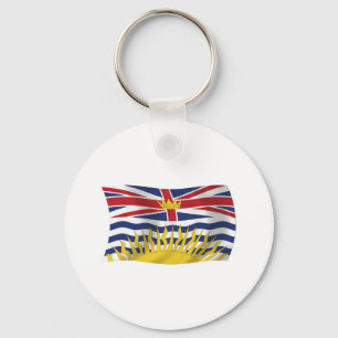 Sleutelhanger met vlag van Brits-Columbia