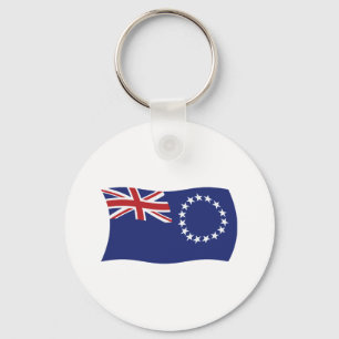 Sleutelhanger met vlag van de Cookeilanden