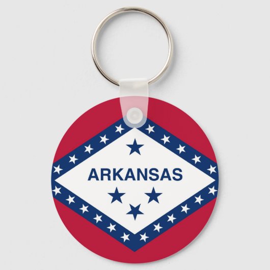 Sleutelhanger met vlag van de staat Arkansas (Voorkant)
