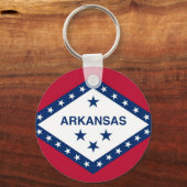 Sleutelhanger met vlag van de staat Arkansas (Voorkant)