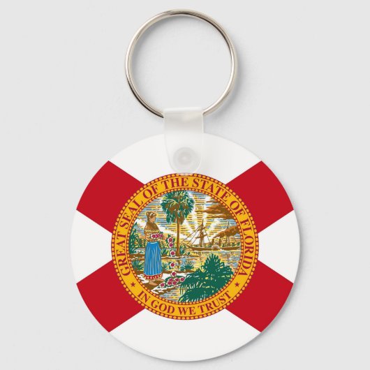 Sleutelhanger met vlag van de staat Florida (Voorkant)