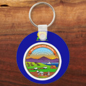 Sleutelhanger met vlag van de staat Kansas (Voorkant)