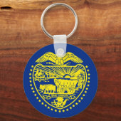 Sleutelhanger met vlag van de staat Oregon (Voorkant)