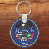 Sleutelhanger met vlag van de staat Utah (Voorkant)