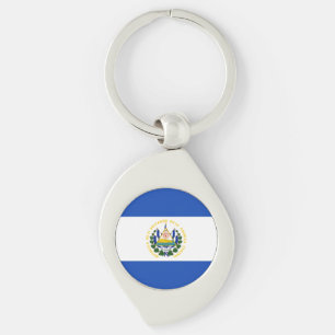 Sleutelhanger met vlag van El Salvador