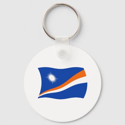 Sleutelhanger met vlag van Marshalleilanden (Voorkant)