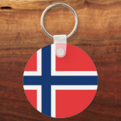 Sleutelhanger met vlag van Noorwegen (Voorkant)