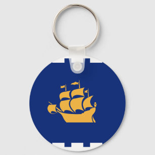 Sleutelhanger met vlag van Quebec City, Canada