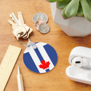Sleutelhanger met vlag van Toronto, Canada