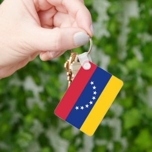 Sleutelhanger met vlag van Venezuela als cadeau