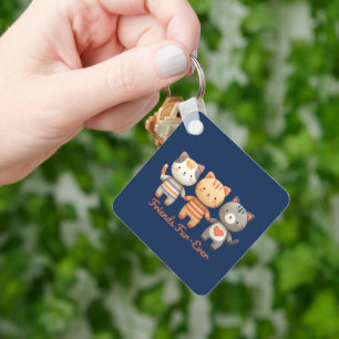 Sleutelhanger met vriendelijke katjes