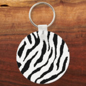 Sleutelhanger met zebra strepen (Voorkant)