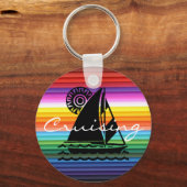 Sleutelhanger met zeilboot (Voorkant)