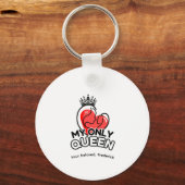 Sleutelhanger: Mijn enige koningin Sleutelhanger (Achterkant)