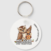 Sleutelhanger: Mijn vader Mijn oude ik (wit) Sleutelhanger (Voorkant)