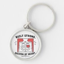 Sleutelhanger | Minimalistische anatomische hartvo