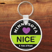 sleutelhanger "Minnesota Nice -a State of Heart" (Voorkant)