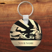 Sleutelhanger Motorfiets Fietsster Sepia (Voorkant)