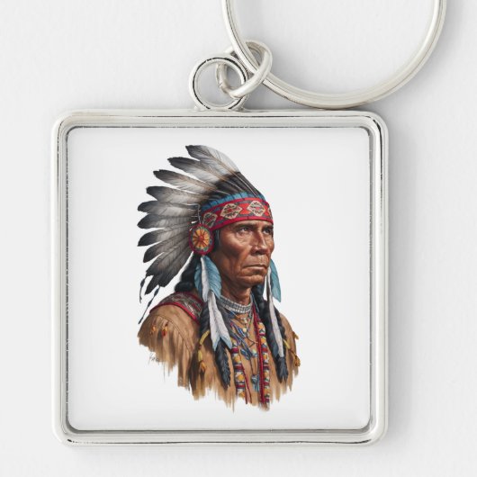 Sleutelhanger - Native Americans (Voorkant)
