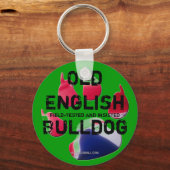 Sleutelhanger Old English Bulldog (Voorkant)