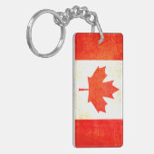 Sleutelhanger onder Canadese vlag Maple Leaf (Voorkant Links)