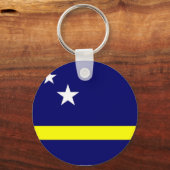 Sleutelhanger onder de vlag van Curaçao (Voorkant)
