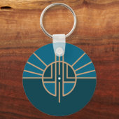 Sleutelhanger onder de vlag van Lincoln (Nebraska) (Voorkant)