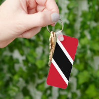 sleutelhanger onder de vlag van trinidad en tobago