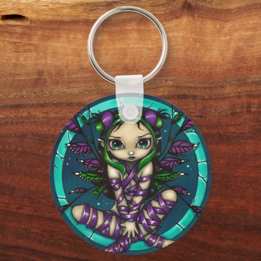 sleutelhanger "Paarse lint" (Voorkant)