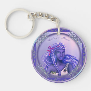 Sleutelhanger Paarse Oceaan Mermaid
