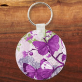 Sleutelhanger Paarse vlinder (Voorkant)