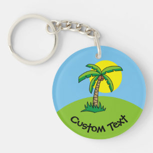 Sleutelhanger palmboom Cartoon