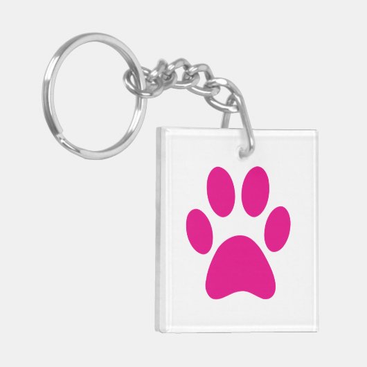 Sleutelhanger Paw Print (Voorkant Links)