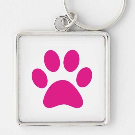 Sleutelhanger Paw Print (Voorkant)