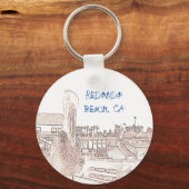 Sleutelhanger - Pelikanen op papier (Voorkant)