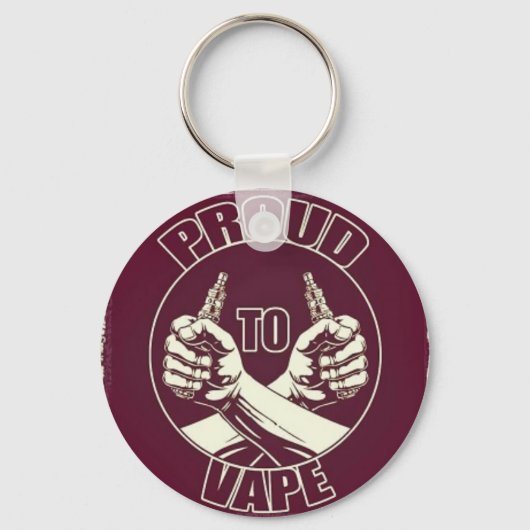 sleutelhanger "Proud to Vape" (Voorkant)