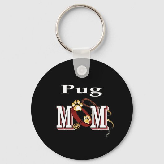 sleutelhanger pug mam (Voorkant)