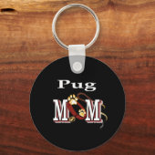 sleutelhanger pug mam (Voorkant)