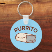 Sleutelhanger PURRITO - Funny Cat Burrito door Jub (Voorkant)